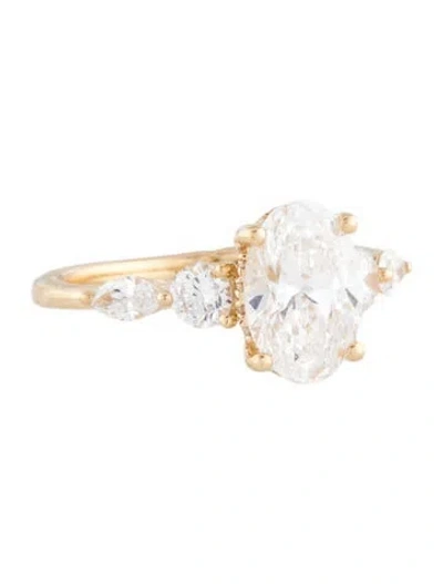 Pre-owned Ring 2.00ct Lab-grown Diamond Engagement  In Multi
