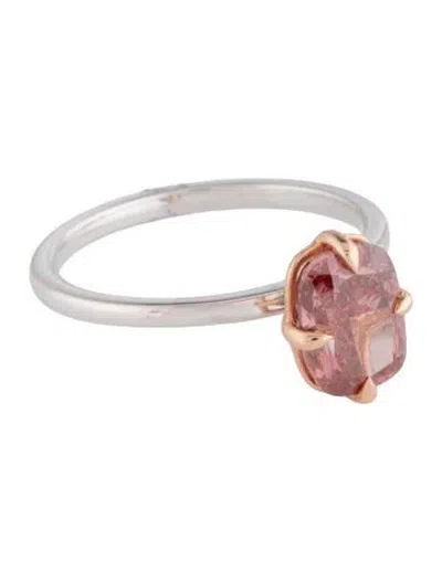 Pre-owned Ring 2.00ct Lab-grown Diamond Engagement  In Multicolor