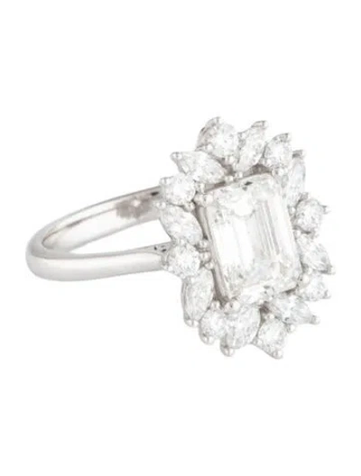 Pre-owned Ring 2.00ct Lab-grown Diamond Engagement  In Multicolor