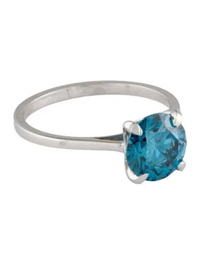 Pre-owned Ring 2.00ct Lab-grown Diamond Solitaire Engagement  In Multi