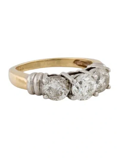 Pre-owned Ring 2.00ctw Three-stone Diamond Engagement  In Multi