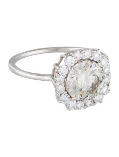 Pre-owned Ring 2.01ct Lab-grown Diamond Engagement  In Multi