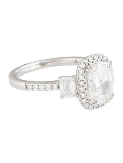 Pre-owned Ring 2.01ct Lab-grown Diamond Engagement  In Multicolor