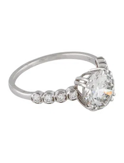 Pre-owned Ring 2.02ct Lab-grown Diamond Engagement  In Multi