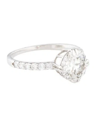 Pre-owned Ring 2.02ct Lab-grown Diamond Engagement  In Multi