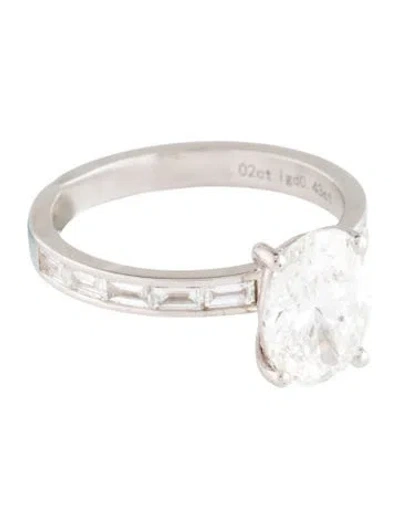 Pre-owned Ring 2.02ct Lab-grown Diamond Engagement  In Multi