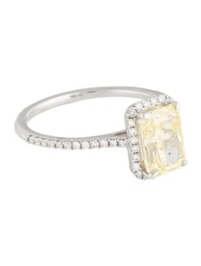 Pre-owned Ring 2.02ct Lab-grown Diamond Engagement  In Multicolor