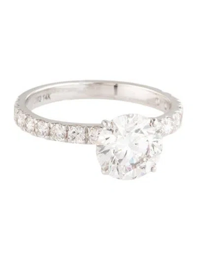 Pre-owned Ring 2.02ct Lab-grown Diamond Engagement  In Multicolor