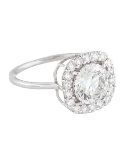 Pre-owned Ring 2.03 Lab-grown Diamond Engagement  In Multi