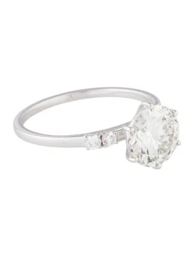 Pre-owned Ring 2.03ct Lab-grown Diamond Engagement  In Multi