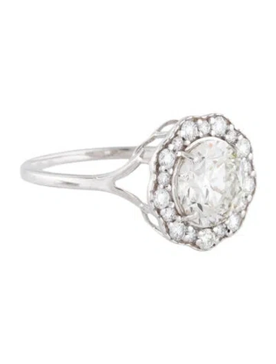 Pre-owned Ring 2.03ct Lab-grown Diamond Engagement  In Multi