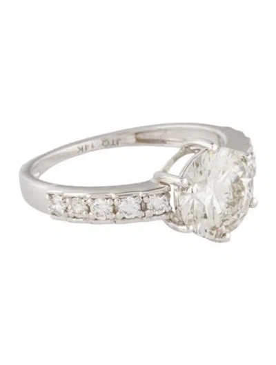 Pre-owned Ring 2.03ct Lab-grown Diamond Engagement  In Multi