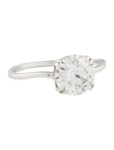 Pre-owned Ring 2.03ct Lab-grown Diamond Engagement  In Multi