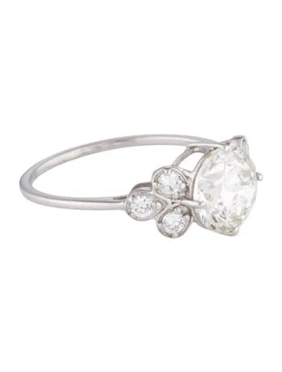 Pre-owned Ring 2.03ctw Lab-grown Diamond Engagement  In Multi