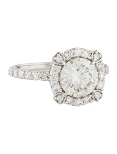 Pre-owned Ring 2.04ct Lab-grown Diamond Engagement  In Multi