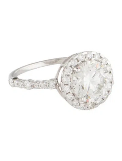 Pre-owned Ring 2.04ct Lab-grown Diamond Engagement  In Multi