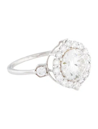 Pre-owned Ring 2.06ct Lab-grown Diamond Engagement  In Multi