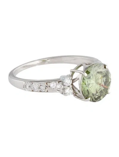 Pre-owned Ring 2.07ct Lab-grown Diamond Engagement  In Multi