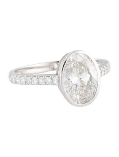 Pre-owned Ring 2.07ct Lab-grown Diamond Engagement  In Multi