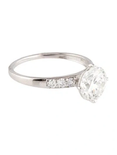 Pre-owned Ring 2.08ct Lab-grown Diamond Engagement  In Multi
