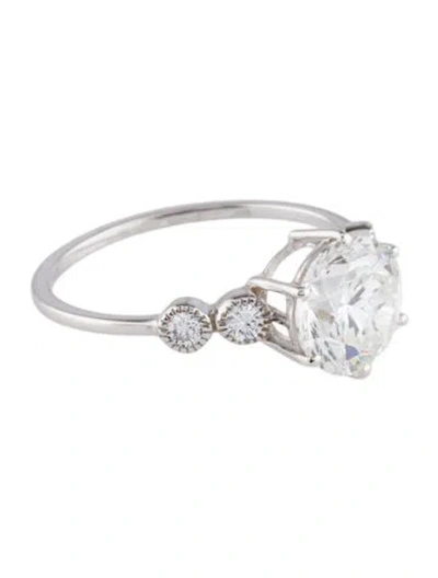 Pre-owned Ring 2.08ct Lab-grown Diamond Engagement  In Multi