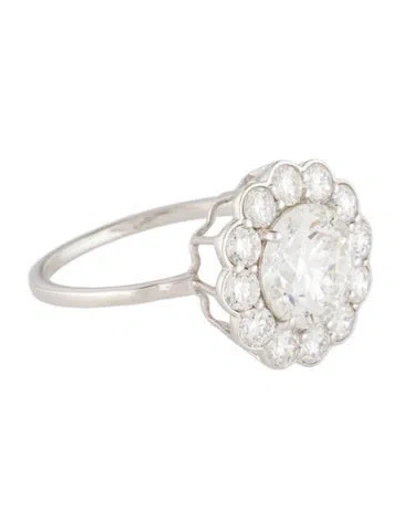 Pre-owned Ring 2.08ct Lab-grown Diamond Engagement  In Multi