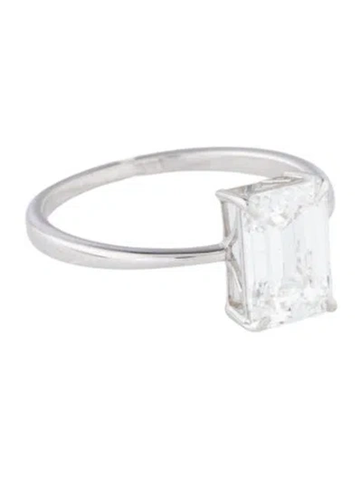 Pre-owned Ring 2.09ct Lab-grown Diamond Engagement  In Multi