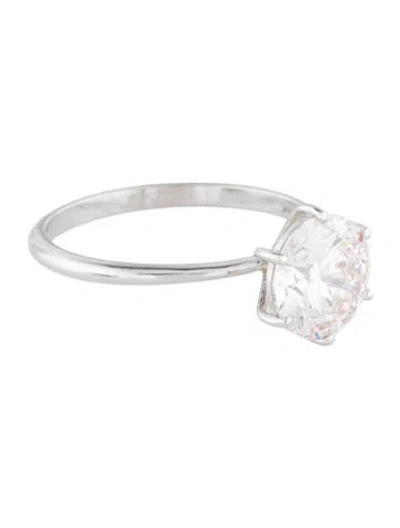 Pre-owned Ring 2.09ct Lab-grown Diamond Engagement  In Multi