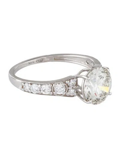 Pre-owned Ring 2.09ct Lab-grown Diamond Engagement  In Multi
