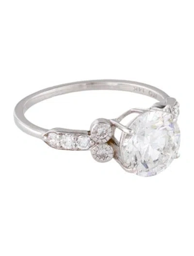 Pre-owned Ring 2.09ct Lab-grown Diamond Engagement  In Multi