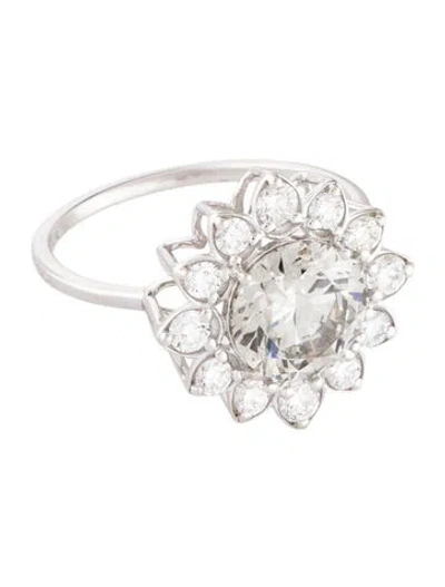 Pre-owned Ring 2.10ct Lab-grown Diamond Engagement  In Multi