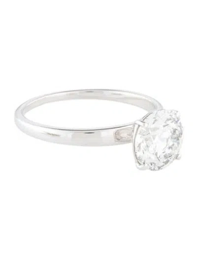 Pre-owned Ring 2.10ct Lab-grown Diamond Engagement  In Multi