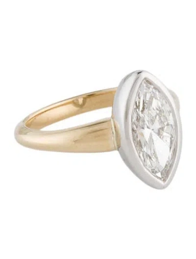 Pre-owned Ring 2.10ctw Lab-grown Diamond Cocktail  In Multi
