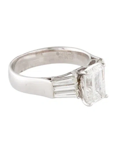 Pre-owned Ring 2.10ctw Lab-grown Diamond Engagement  In Multi