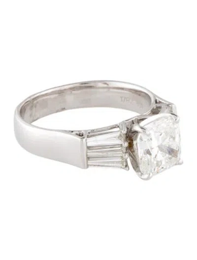 Pre-owned Ring 2.10ctw Lab-grown Diamond Engagement  In Multi