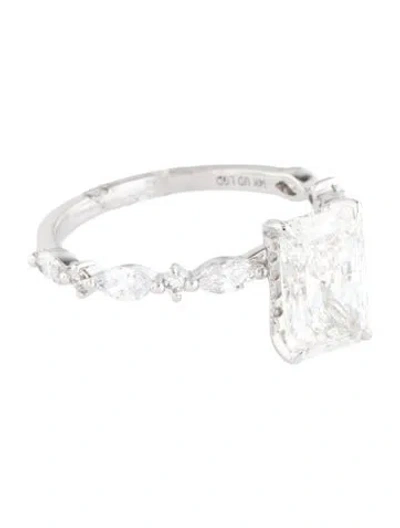 Pre-owned Ring 2.11ct Lab-grown Diamond Engagement  In Multicolor