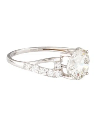 Pre-owned Ring 2.12ct Lab-grown Diamond Engagement  In Multi