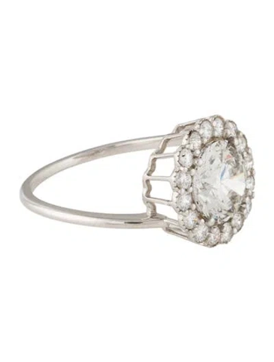 Pre-owned Ring 2.12ctw Lab-grown Diamond Engagement  In Multi