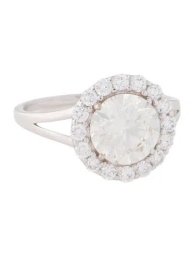 Pre-owned Ring 2.13ct Lab-grown Diamond Engagement  In Multi