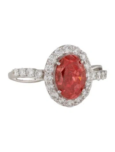 Pre-owned Ring 2.20ctw Lab-grown Diamond Engagement  In Multi