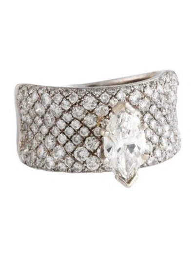 Pre-owned Ring 2.21ctw Diamond Engagement  In Multicolor