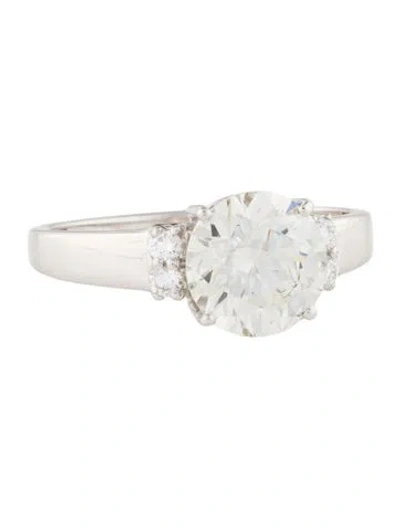 Pre-owned Ring 2.22ctw Lab-grown Diamond Engagement  In Multi