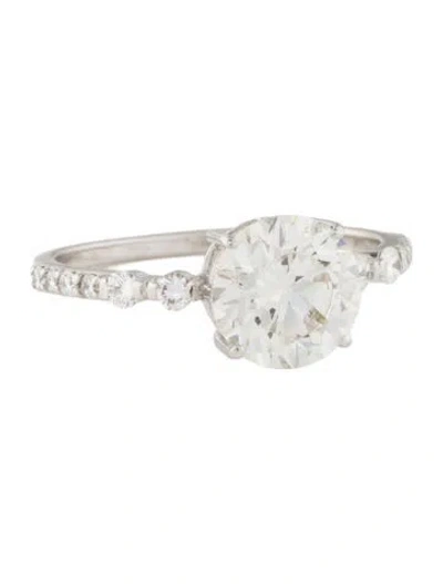 Pre-owned Ring 2.28ctw Lab-grown Diamond Engagement  In Multi