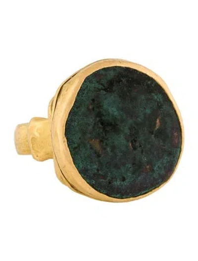 Pre-owned Ring 22k Coin  In Multi