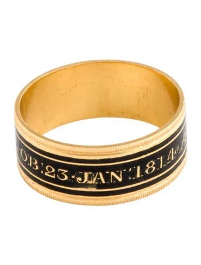 Pre-owned Ring 22k Enamel Memorial  In Multi
