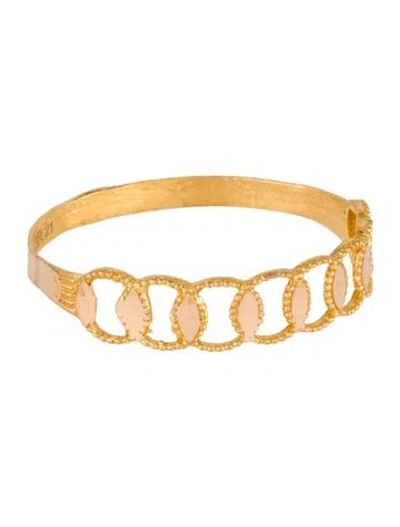 Pre-owned Ring 22k Link Band  In Multicolor