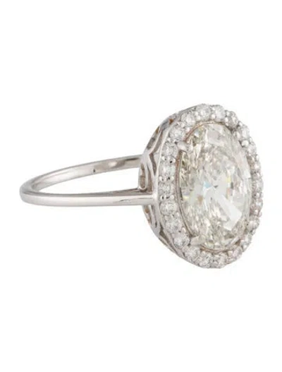 Pre-owned Ring 2.37ct Lab-grown Diamond Engagement  In Multi