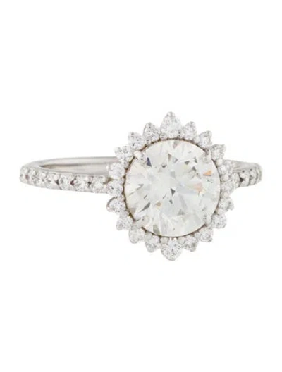 Pre-owned Ring 2.40ctw Lab-grown Diamond Engagement  In Multi