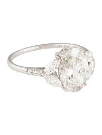 Pre-owned Ring 2.44ct Lab-grown Diamond Engagement  In Multi