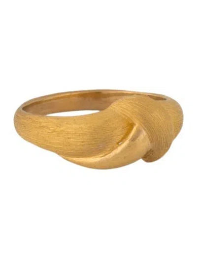 Pre-owned Ring 24k Textured Band In Multi